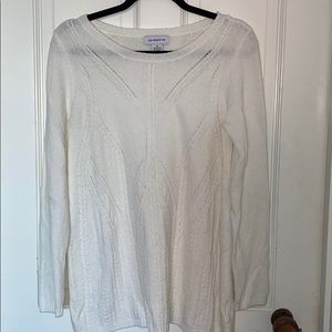 White M Liz Claiborne Women’s Long Sleeve Sweater